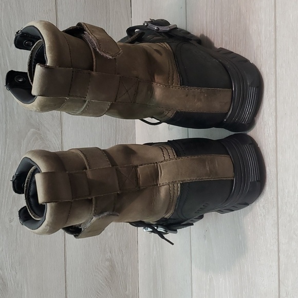 Polo by Ralph Lauren Mens Varick Leather High Top military boots shoes sz 10.5D - Picture 6 of 13